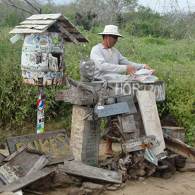 Post Office Bay at Floreana Island